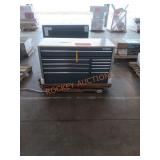 Husky 52in multy drawer work bench gray ( damage