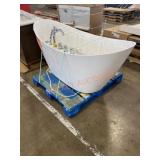 67in. Luxury Bathtub (Damaged)Located in