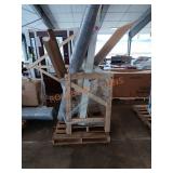 36in gray 6 panel exterior door, 8ft roll carpet,