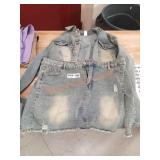 Jean jacket and skirt size 2xl