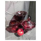 Red Glass Lot