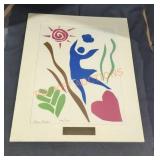 Framed girl scout art work