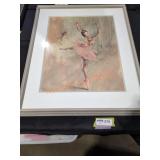 23" W x 27 1/2" H " Young Ballerina in Pink