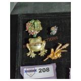Frog Pin Lot - Qty 4
