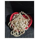 Costume Jewelry Lot (Bowl not included)