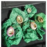 Vintage Decorative Egg Ornaments - Qty 5