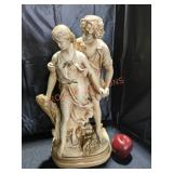 vintage Marwal Chalkware sculpture