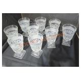 Imperial Glass Cape Cod Clear Water Goblets -Qty 9