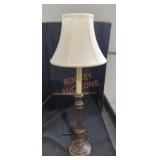 Wooden base table lamp