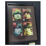 Framed collectors beetles TV guide covers