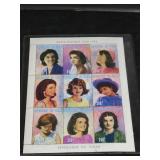 Jackie Kennedy Souvenir Postage Stamp Sheet