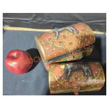 Wooden Trinket Boxes - Qty 2