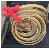 Vintage wooden embroidery hoops lot