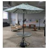Outdoor Patio Table With Umbrella