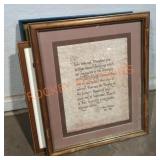 Variety Wall Art Lot - Qty 4