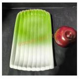 Vintage Italian Majolica Ceramic Asparagus Platter