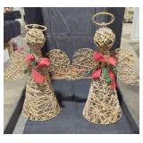 twine angel tree toppers - Qty 2