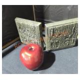 Matina Abstract Brutalist Book Ends