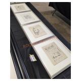 15" W x 13 1/2" H Lot of Reprint Comic Panels -