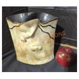 Ceramic Pottery Vase W Abstract Face