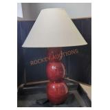 Hand painted glass table lamp