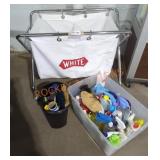 Cleaning Supplies Plus Laundry Cart