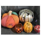 Pumpkin Decor Lot - Qty 4