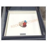 Framed pieces of the Berlin wall