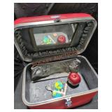 Red Vintage Feather Lite Suitcase