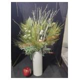 Decorative holiday white centerpiece