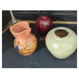 Pottery Vases - Qty 2