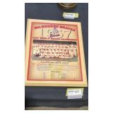 1957 Milwaukee braves world champions plaque(13in