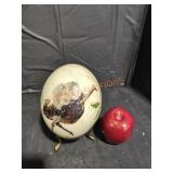 Painted Ostrich Egg By A.L.P.K