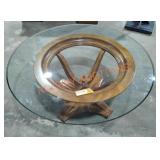 Round Glass Top Coffee Table