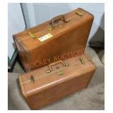 Brown Hard Shell Samsonite Suitcases - Qty 2