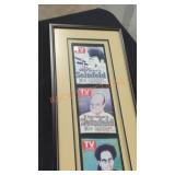 Framed collectors Seinfeld TV guide covers(12in