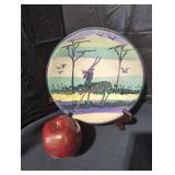 Great Rift Valley Kenya Carved Plate