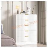 VEIKOUS White 5-Drawer 31.5 in.W Dresser