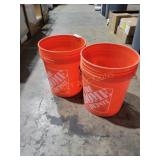 (2) Home Depot 5 Gallon Buckets