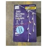 Warm White LED Icicle Lights