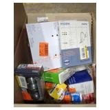 Box Lot Of Assorted Home Improvement Items