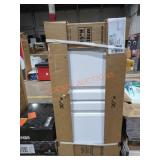 30" x 15" x 12" Satin White Wall Bridge Cabinet