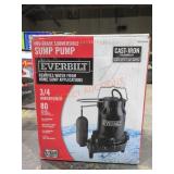 3/4HP Pro Grade Submersible Sump Pump