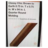 Quarter round molding