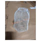 Clear crackle glass bell shaped replacement shade