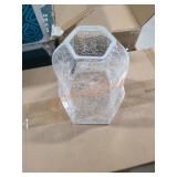 Clear crackle glass bell shaped replacement shade