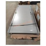 Metal door and frame