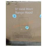 30" Island range hood