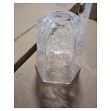 Clear crackled glass replacement lamp shades