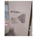 Authentic wood grain shutters